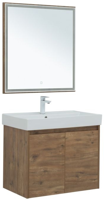 Мебель для ванной Aquanet Nova Lite 75 дуб рустикальный (2 дверцы) 00302537