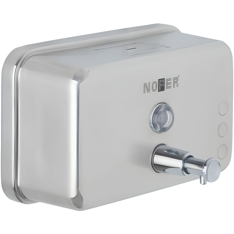Диспенсер для мыла Nofer Inox 03042.S горизонтальный, матовый