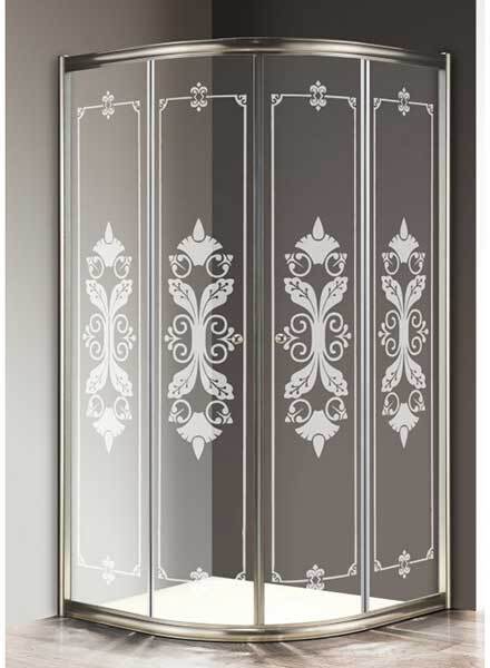 Душевой уголок Cezares Giubileo 90x90 GIUBILEO-R-2-90-SCORREVOLE-CP-St