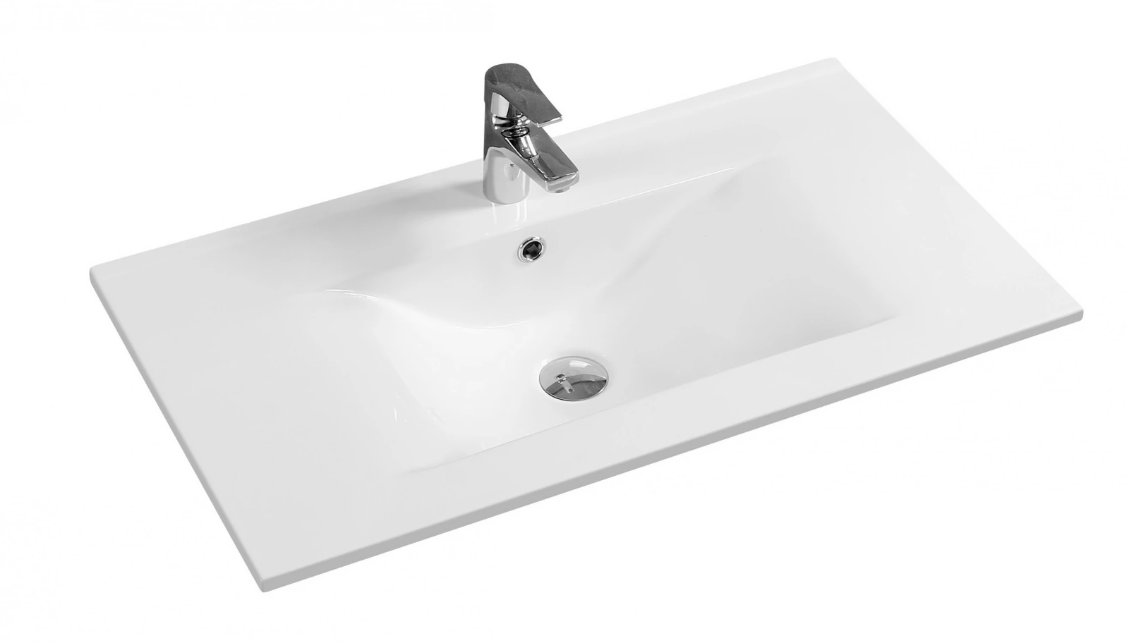 Раковина Gid NYJ807-60 71114 встраиваемая сверху белая 61x46.5x17