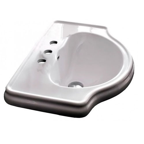 Раковина Kerasan Retro 62х45.5 см, 3 отв., белый 103001*2