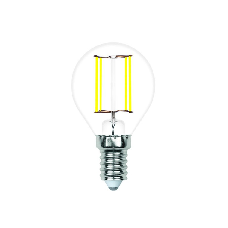 Лампа светодиодная Uniel Яркая Dim E14 7Вт 3000K LED-G45 7W/3000K/E14/FR/DIM PLP01WH картон