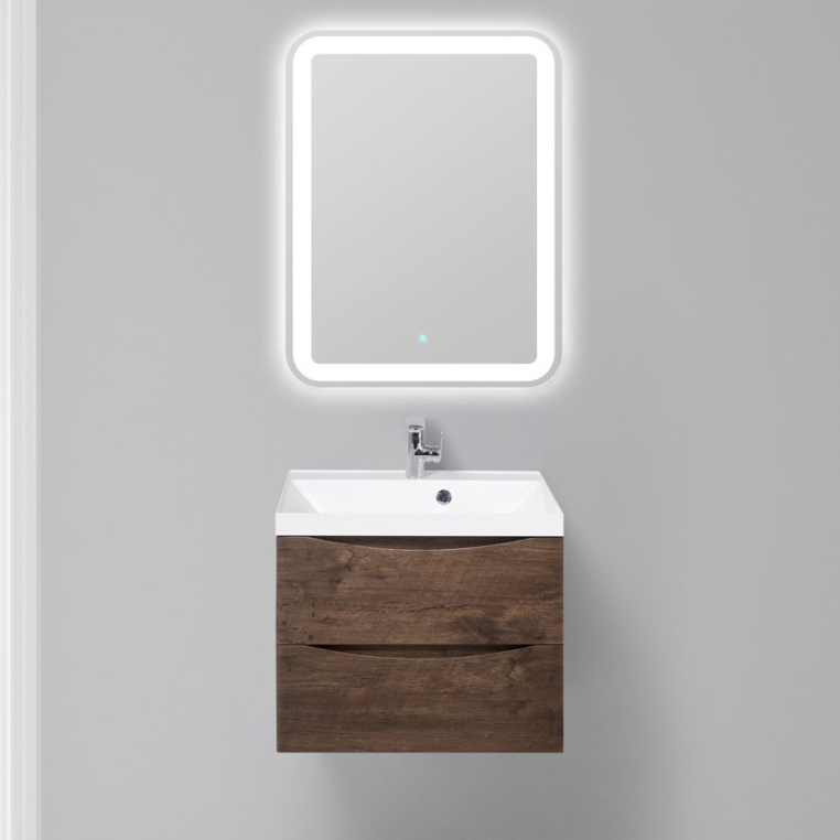 Комплект мебели BelBagno Marino 60 rovere moro (MARINO-600-2C-SO-RW-P+BB600/450-LV-MR-AST)