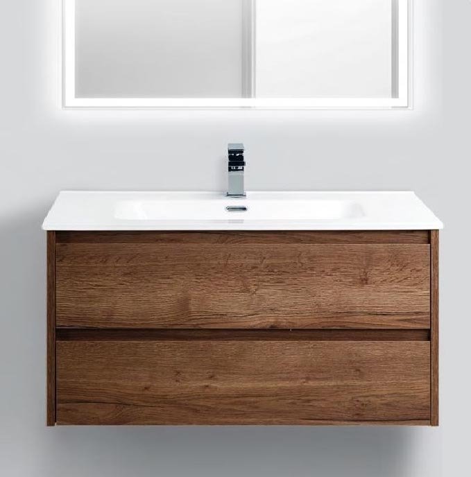 Тумба под раковину BelBagno Kraft 100 см KRAFT-1000-2C-SO-RT Rovere Tabacco