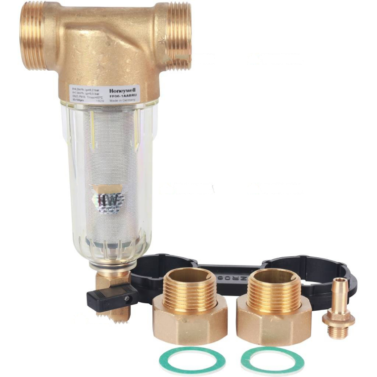 Honeywell (Resideo Braukmann) FF06-1"AA на холодную воду, 100 мкм, 1"