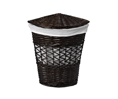 Плетеная корзина для белья с крышкой WasserKraft Salm WB-270-M