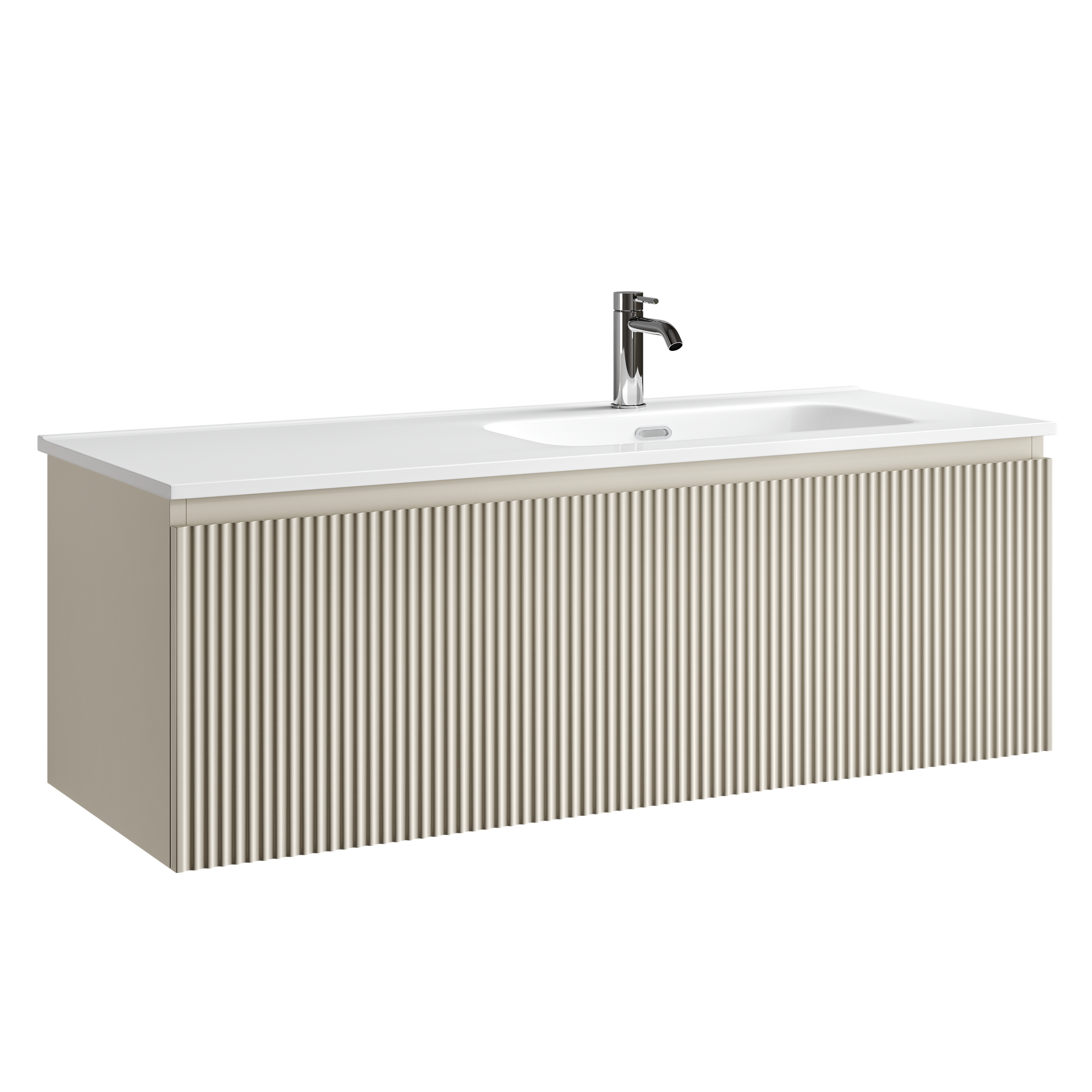 Тумба подвесная SANCOS Snob R 1.0 995х445х406, c одним ящиком оснащенным доводчиками, Beige Soft , арт.SNR1.0100RCE