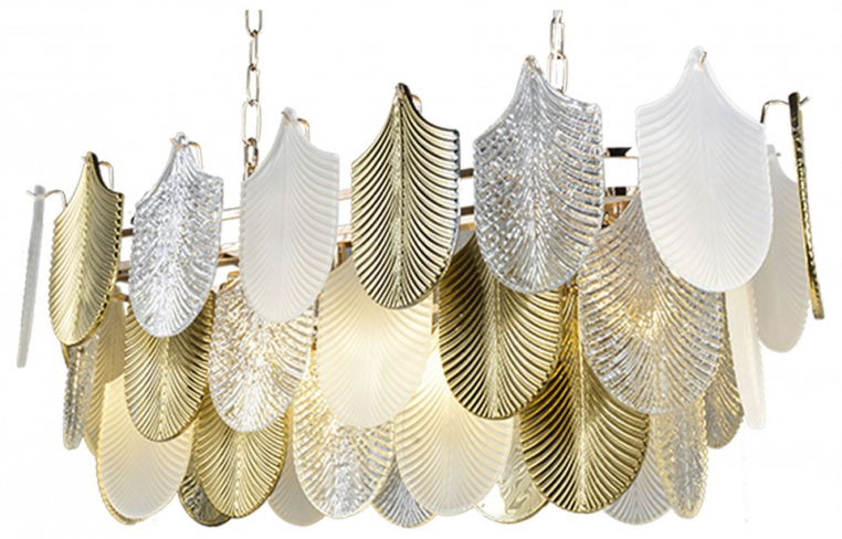 Подвесная люстра Natali Kovaltseva FAVORIT FAVORIT 91005/10C GOLD WHITE