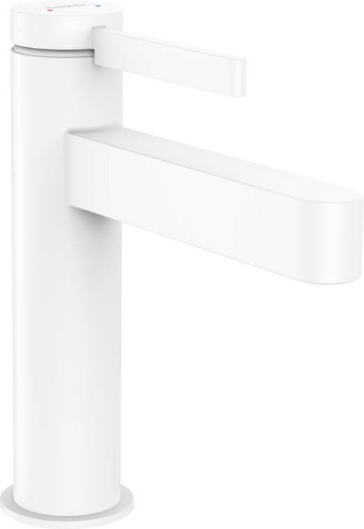 Смеситель для раковины Hansgrohe Finoris 76023700 со сливным клапаном Push-Open, матовый белый