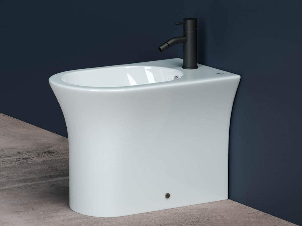 Напольное биде Star, 1 отверстие под смеситель, в комплекте крепеж для монтажа