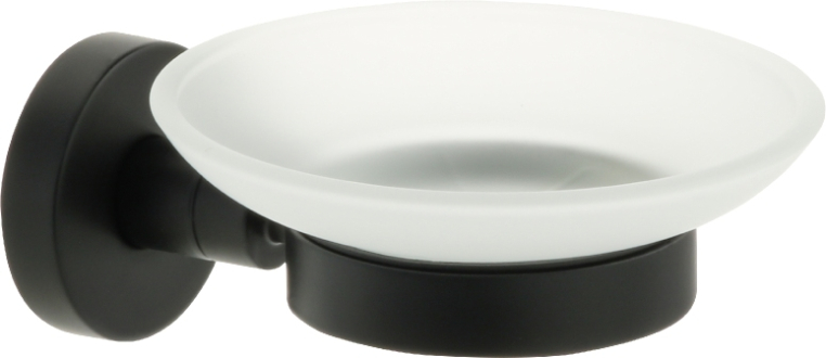 Мыльница стекло черная Fixsen Comfort  Black FX-86008