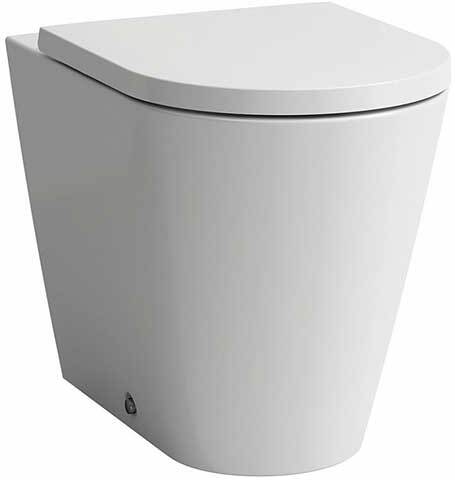 Напольный унитаз Laufen Kartell  с микролифтом, безободковый 8.2333.6.000.000.1+8.9133.1.000.000.1