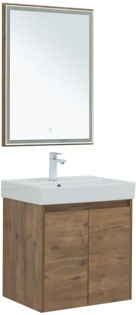 Мебель для ванной Aquanet Nova Lite 60 дуб рустикальный (2 дверцы) 00302534