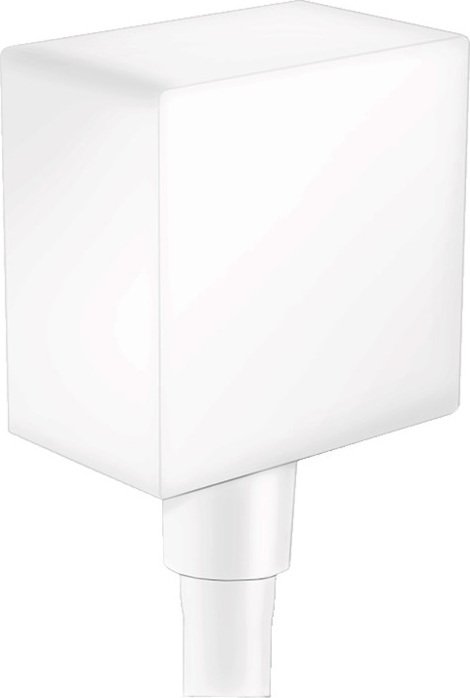Шланговое подключение Hansgrohe Fixfit Square 26455700 с клапаном обратного потока, белый