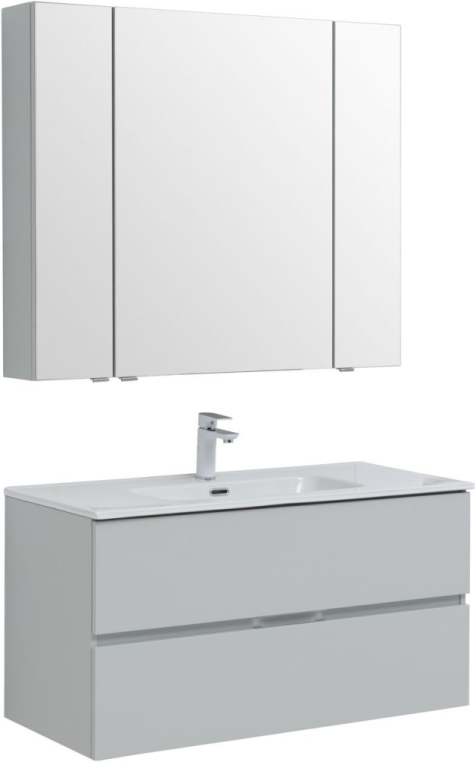 Мебель для ванной Aquanet Алвита New 100 2 ящика, серый 00274528