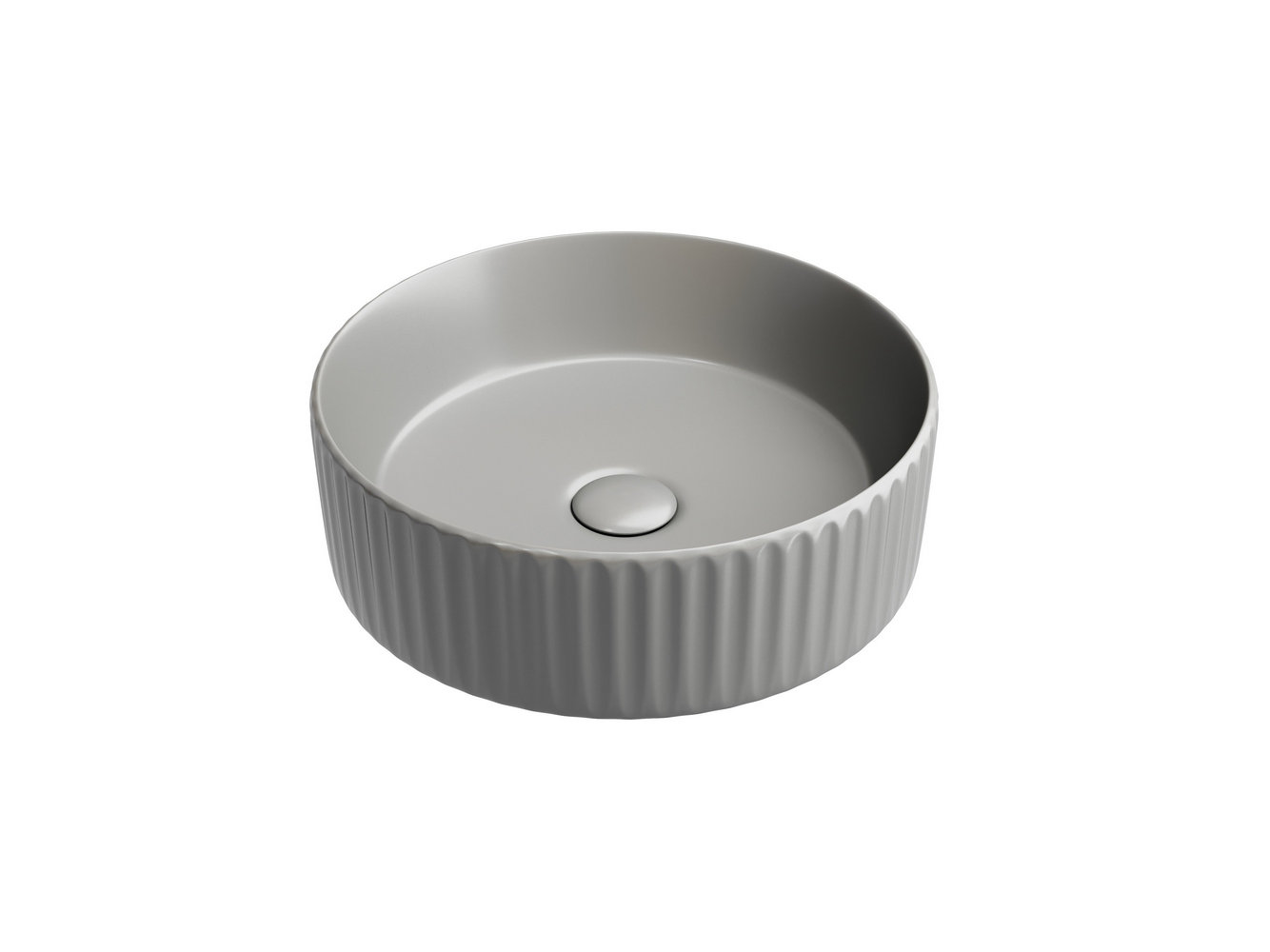 Умывальник чаша накладная круглая (цвет Антрацит Матовый) Element 360x360x115мм