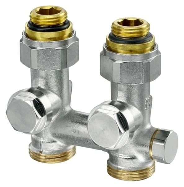 Вентиль Oventrop Мultiflex V CE  1/2 AGx3/4 AG прямой с преднастройкой (1016391)