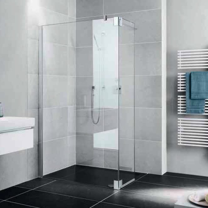 Стеклянная душевая перегородка Kermi WALK-IN GIA GX TWF 10020 VPK h-2000 mm (1000 mm)