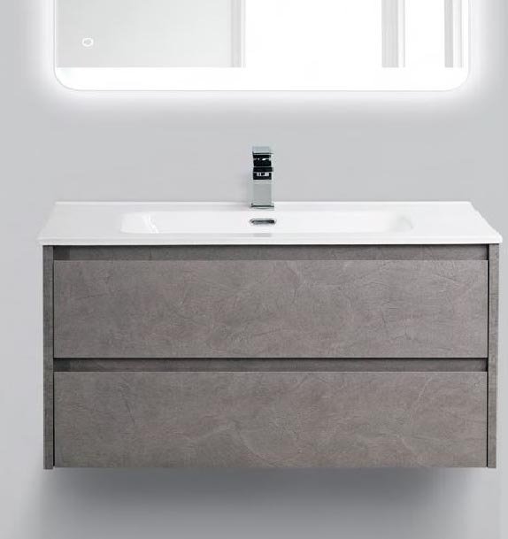 Тумба под раковину BelBagno Kraft 100 см KRAFT-1000-2C-SO-PG Pietra Grigio