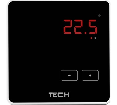 TECH  Беспроводной комнатный терморегулятор черный (TM-R-8z)