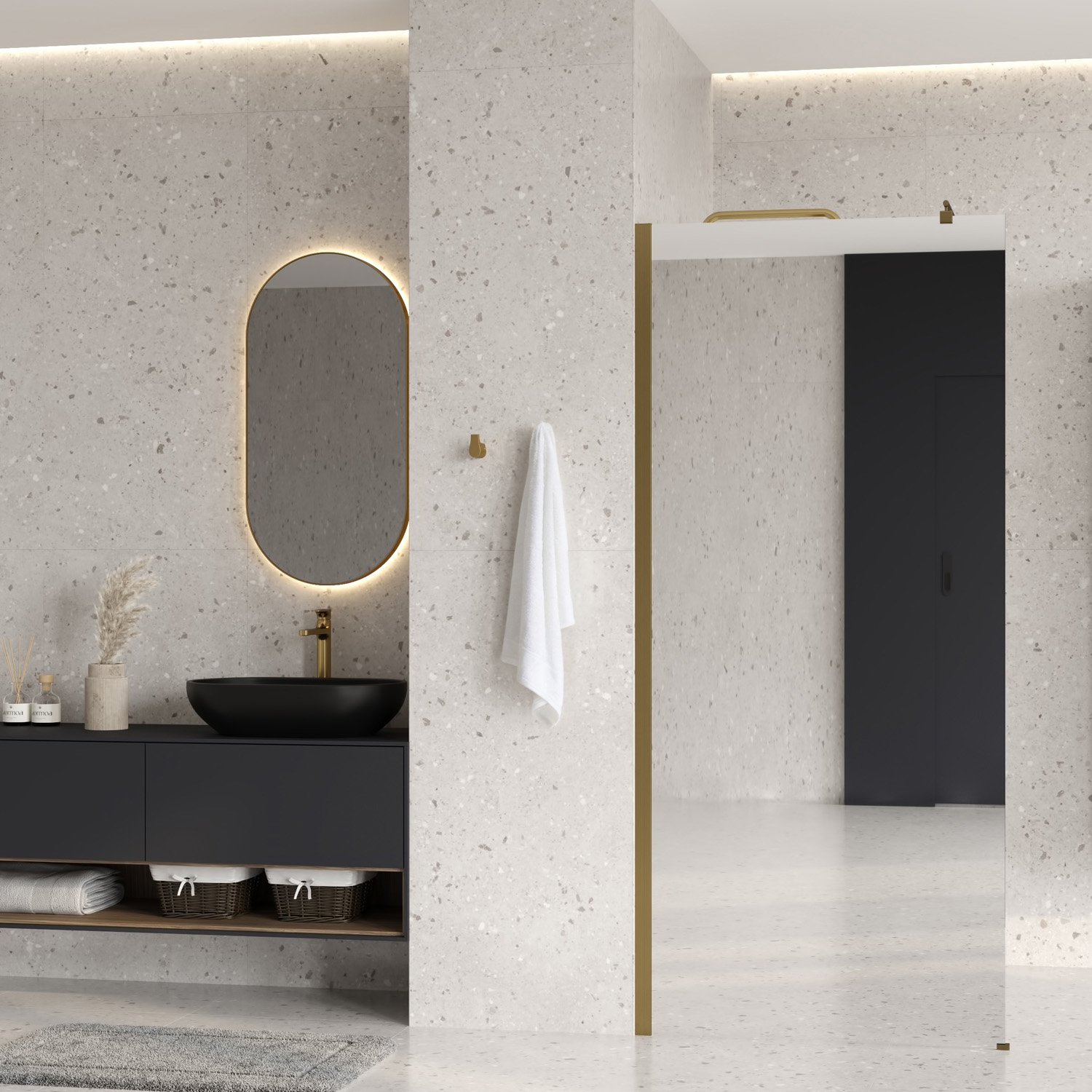 Rur 30W44BG-MR Душевое ограждение