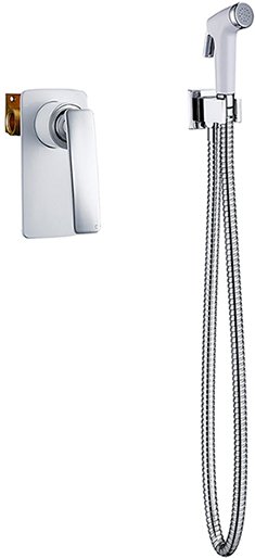 Смеситель встроенный с гигиеническим душем Timo Helmi 4089/00-16SM хром-белый