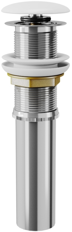 Донный клапан для раковины D&K DC9016 клик-клак без перелива белая крышка
