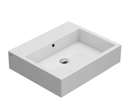 Раковина Globo SCQ61BI STONE 60.50, крепеж в комплекте, цвет white