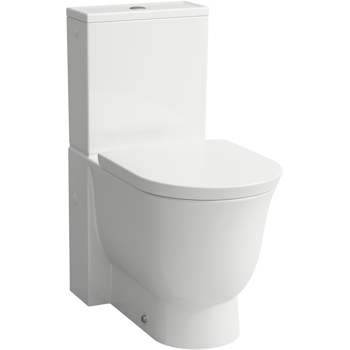Напольный унитаз Laufen The New Classic с бачком, безободковый 8.2485.8.000.000.1+8.2885.3.000.873.1