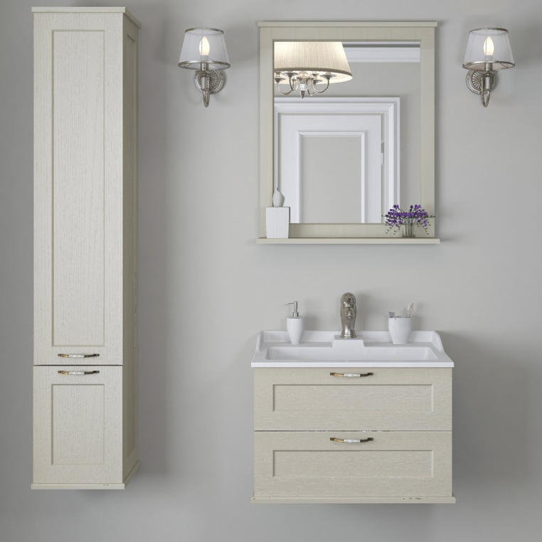 Комплект мебели Aquaton Леон 65 дуб бежевый (1A1870K0LBPR0+1A187102LBPR0)