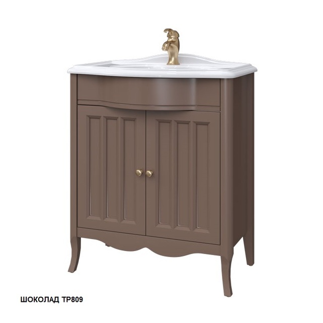 Тумба с раковиной Caprigo Marsel 70 см шоколад 33811-TP809+158-G3070
