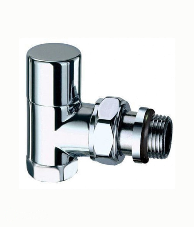 Far Вентиль запорный угловой, серебро 1/2" ВР, EPDM/аналог FL 0165 (FL 0138 12P)