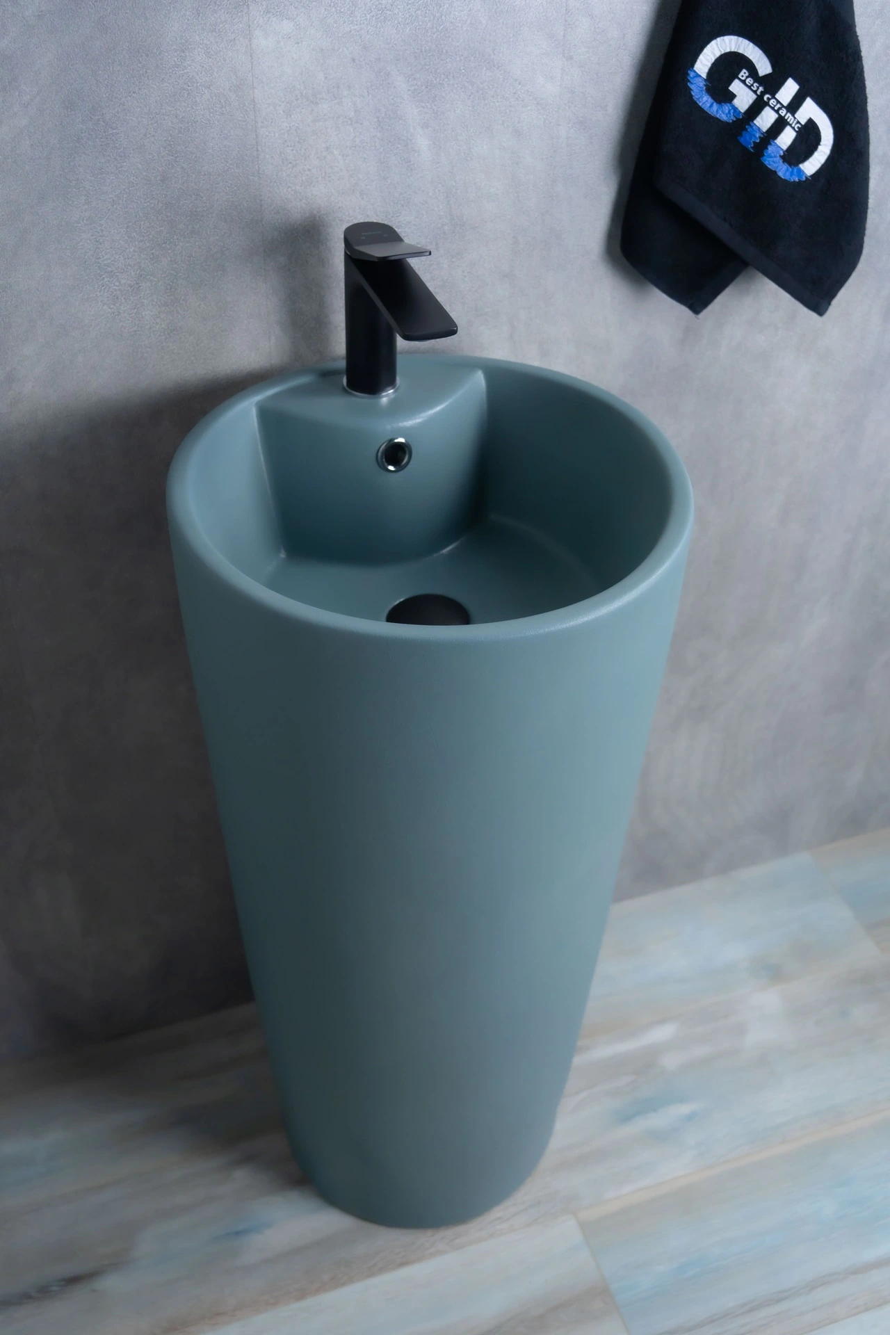 Раковина Gid Nb131gm (зеленая хаки) 81116 накладная зеленая хаки 40x40x84