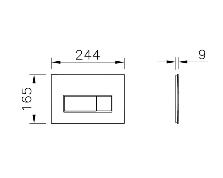 Кнопка смыва Vitra Root Square 740-2300