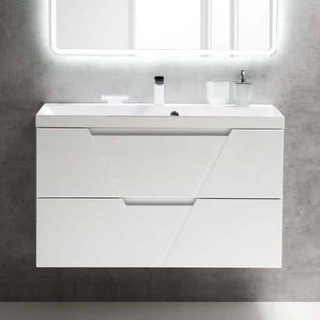 Тумба под раковину BelBagno Vittoria 100 см VITTORIA-1000-2C-SO-BL Bianco Lucido