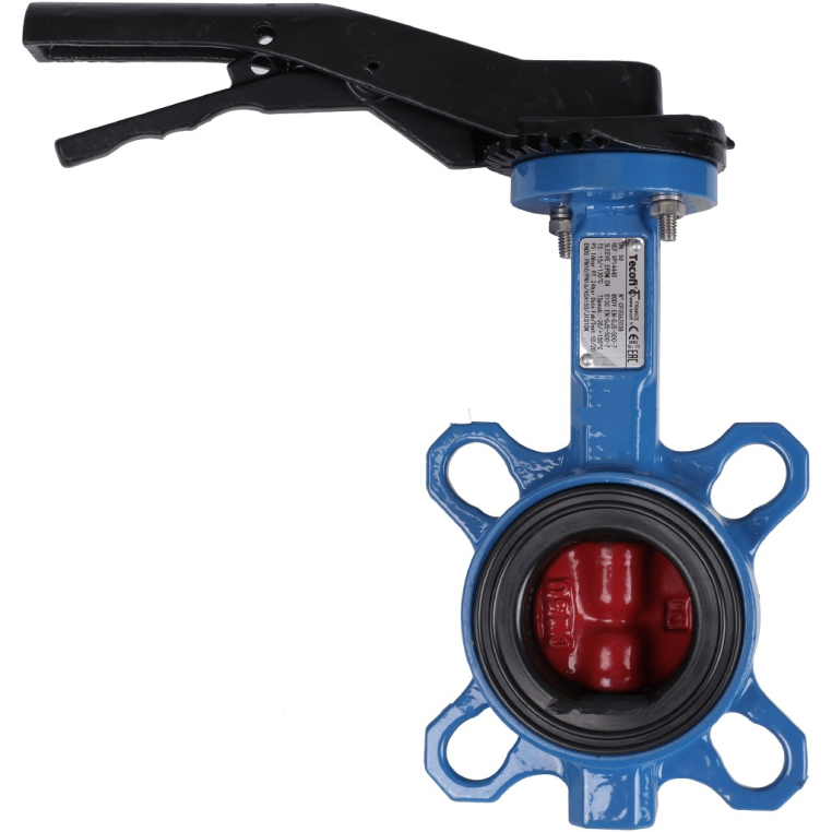 VPI4448-02EP0050 Tecofi Затвор дисковый поворотный межфланцевый Tecfly с ручкой, корпус и диск ковкий чугун, манжета EPDM, PN16