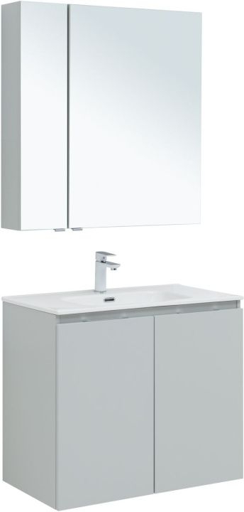 Мебель для ванной Aquanet Алвита New 80 2 дверцы, серый 00274210