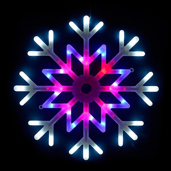 Снежинки световые Uniel ULD-H4040-048 ULD-H4040-048/DTA MULTI IP20 SNOWFLAKE
