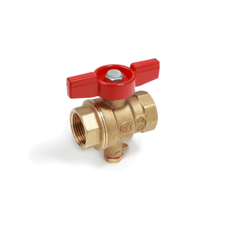 Кран шаровой Giacomini 3/4" ВВ для зонда (бабочка) серия R851 R851TY104 (R851TY104)