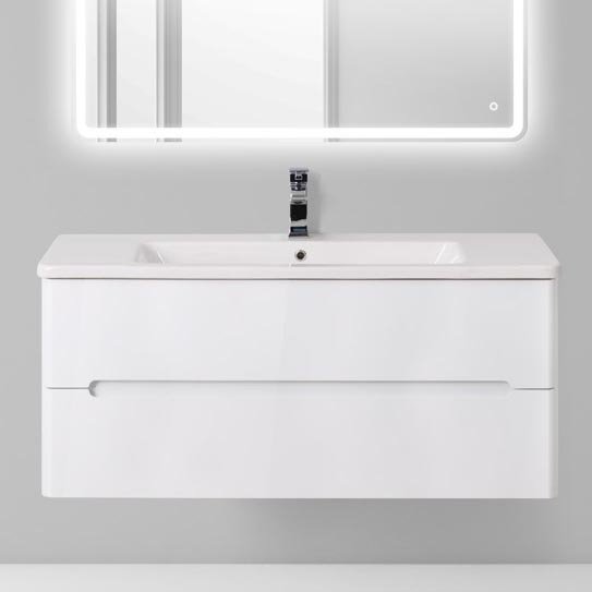 Тумба под раковину BelBagno Luxury 100 см LUXURY-1050-2C-SO-BL-P Bianco Lucido