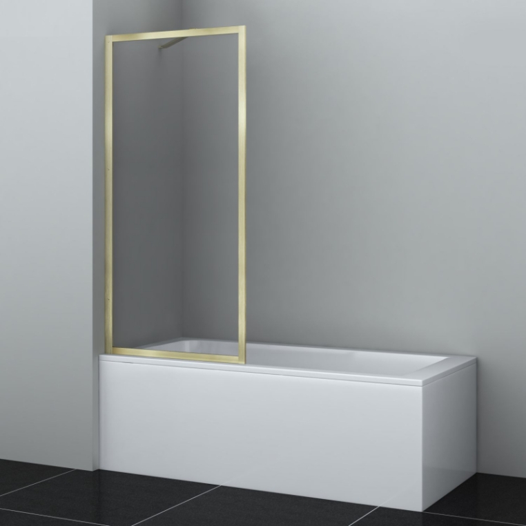 Стеклянная шторка на ванну WasserKraft Abens 20W01-80BG