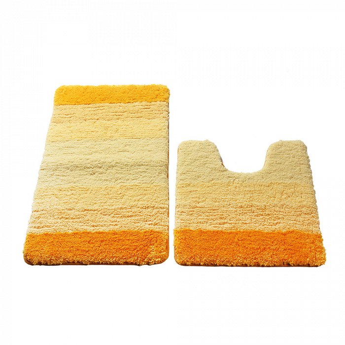 Набор ковриков для ванной комнаты IDDIS Yellow Gradiente 50*80 см 50*50 см микрофибра 551M580i13