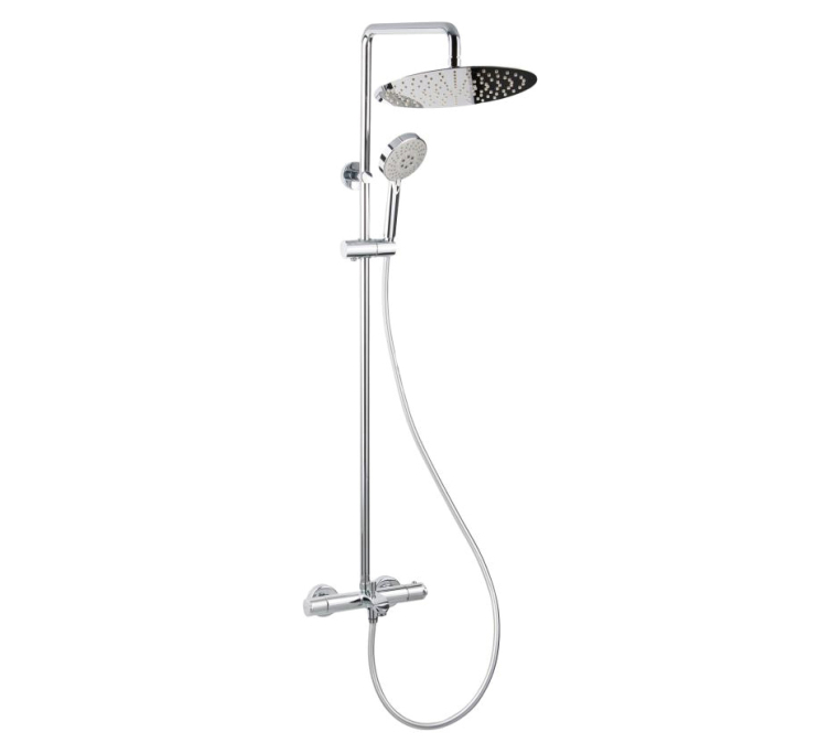 Душевая стойка Bravat Waterfall SS F639114C-A5-RUS хром