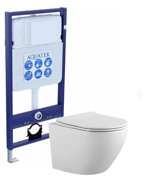 Унитаз с инсталляцией 3в1 SET AQUATEK ЕВРОПА  KKI