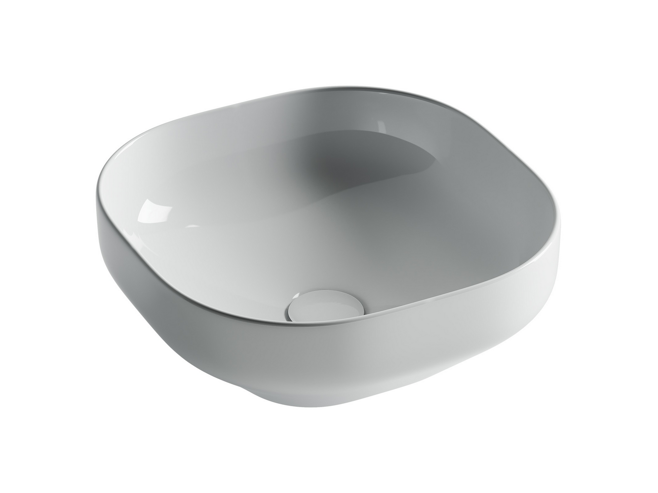 Умывальник чаша накладная квадратная Element 380x380x150мм