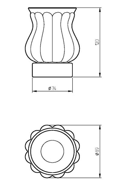 Стакан настольный Migliore Olivia 17507 керамика белая хром