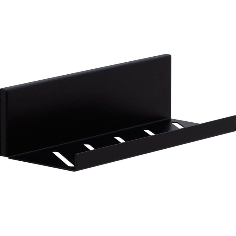 Полка Aquanet Магнум 300x80 черная матовая, открытая