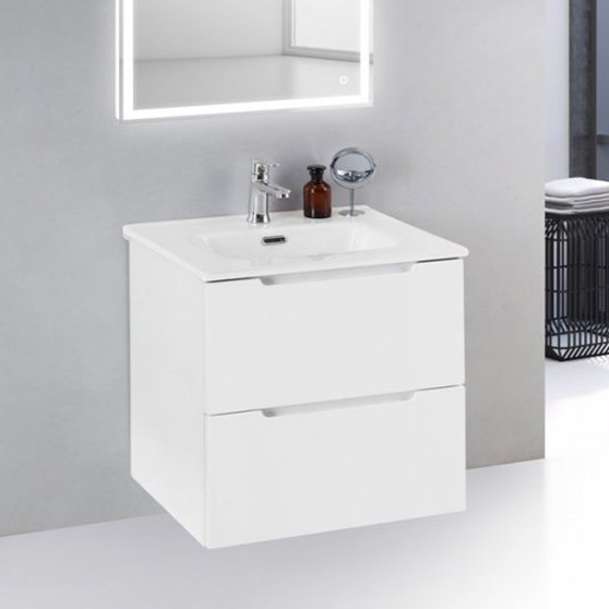 Тумба под раковину BelBagno Etna 39 50 bianco lucido (ETNA39-500/390-2C-SO-BL-P)