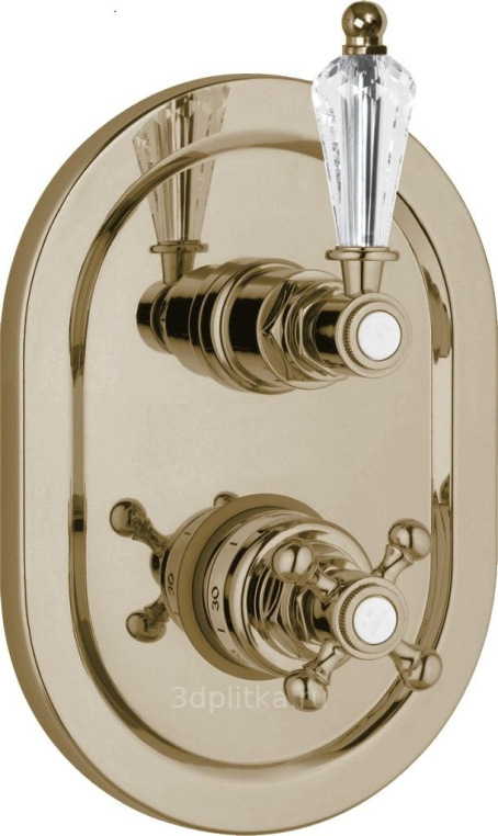 Смеситель термостатический для душа Cezares Vintage VINTAGE-VDIM2-T-02-Sw бронза