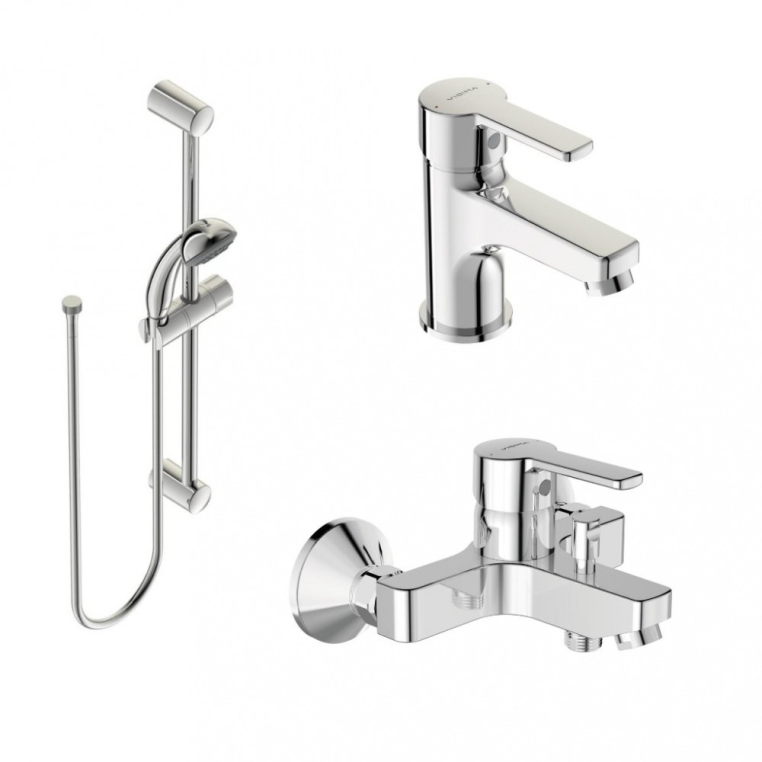 Комплект смесителей Vidima UNO BD127AA (BA234AA +BA322AA+BA187AA)